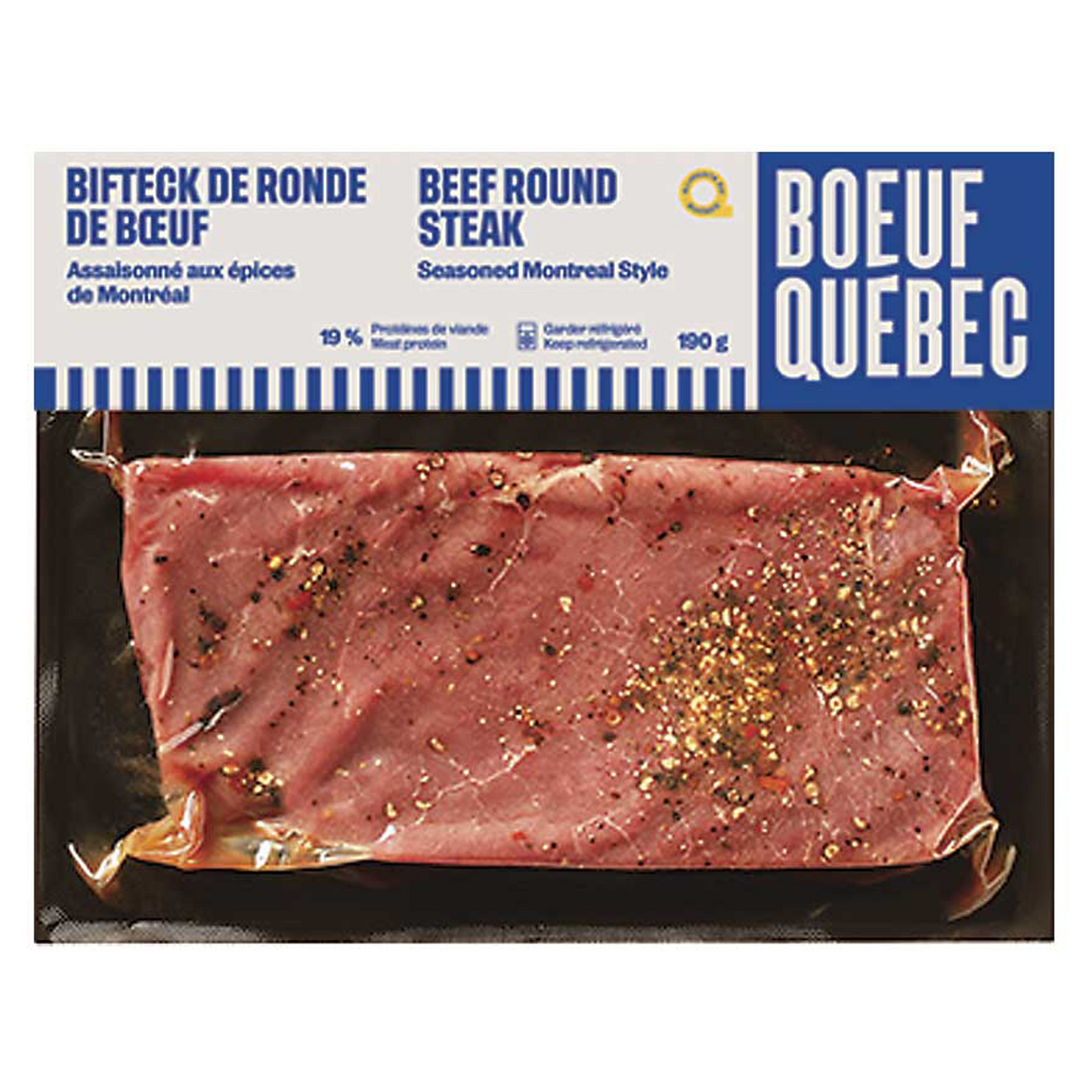 Round Steak Seasoned with Montreal Spices (190g)