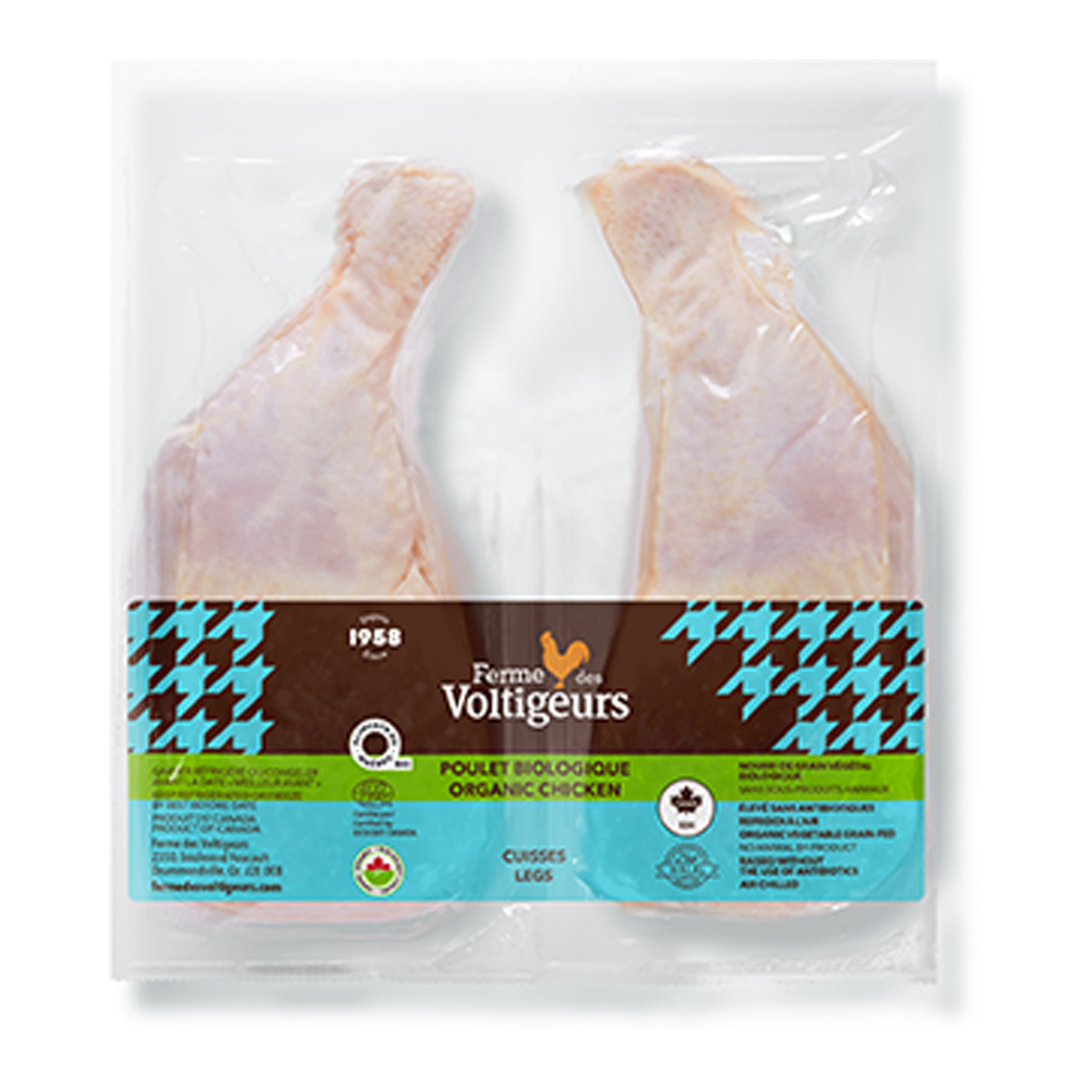 Organic Backless Chicken Legs (600g)