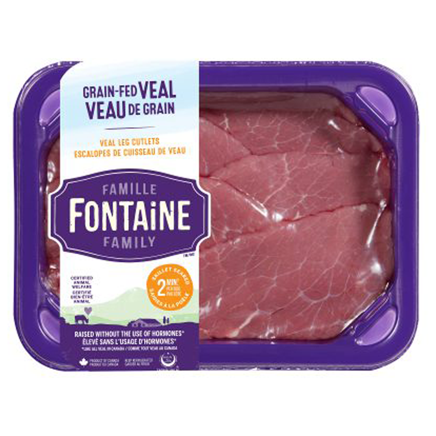 Grain-fed Veal Leg Escalopes (280g)