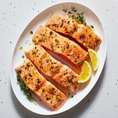 Wild Atlantic Salmon Loins With Skin (907g) 