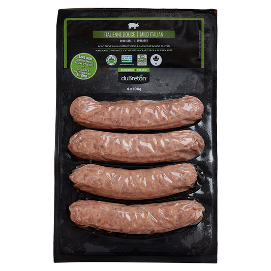 Mild Italian Sausages (400g) ORGANIC