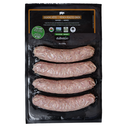 Roasted Onion Sausages (400g) ORGANIC