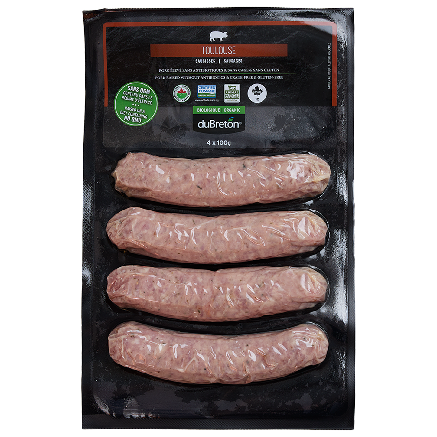 Toulouse sausages (400g) ORGANIC