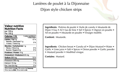 Dijon Grain-Fed Chicken Strips (400g)